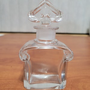 Vintage Guerlain Baccarat Signed Perfume Bottle - 4&quot; tall