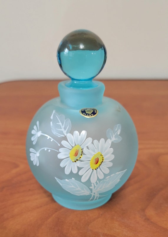 Vintage Westmoreland Glass Blue Mist Satin Perfume