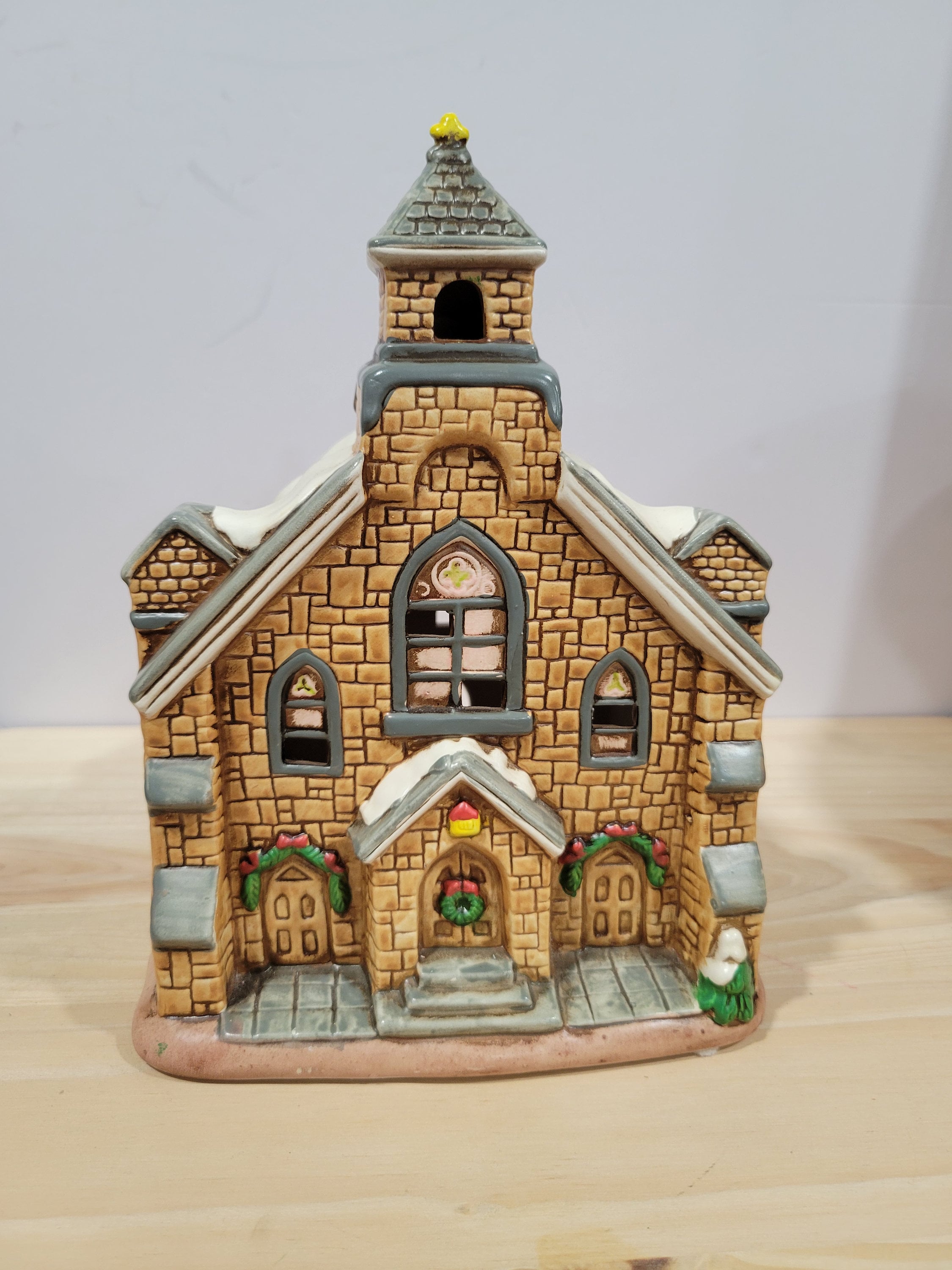 Vintage Lefton Christmas Church, Colonial Village Lighted Decor - Etsy