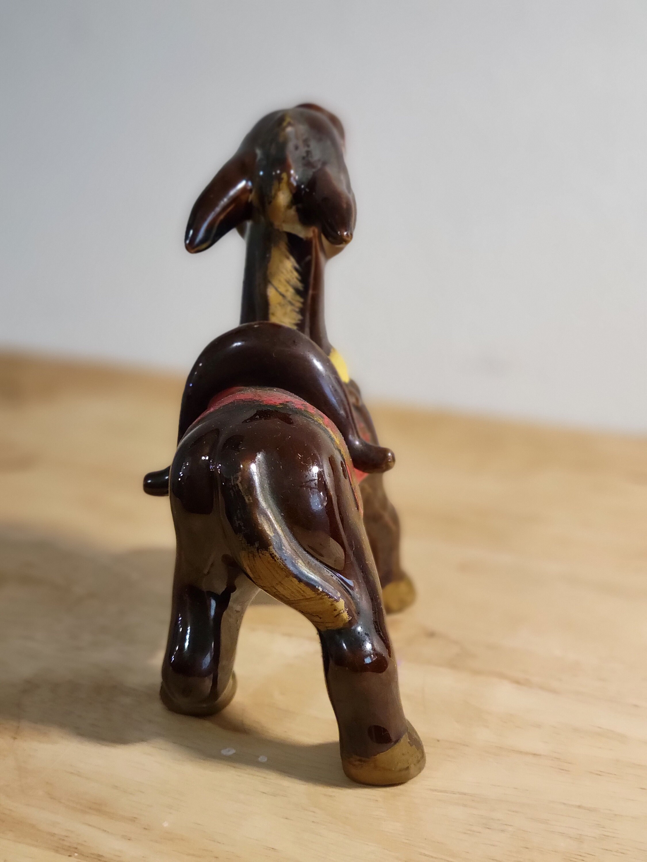 Vintage Donkey Mule Burro Figurine, Made in Japan, Kitschy Napco