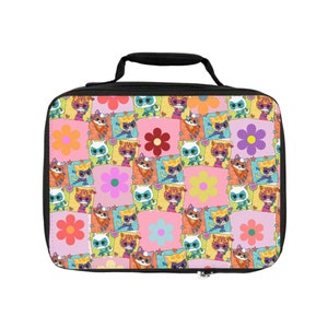 Super Kitties  flower Lunch Bag