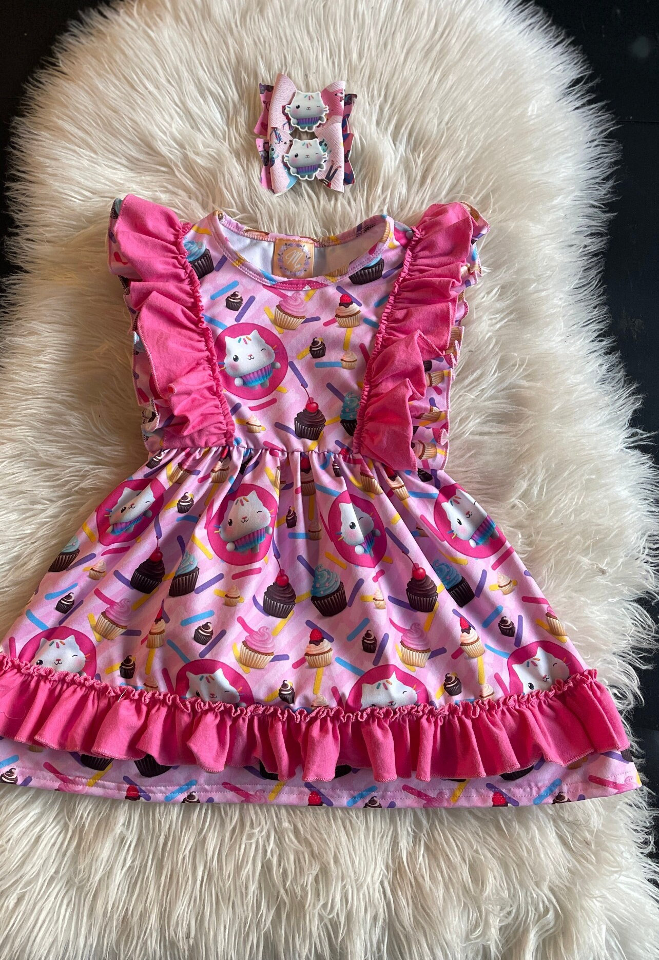 gabby tee ruffle dress