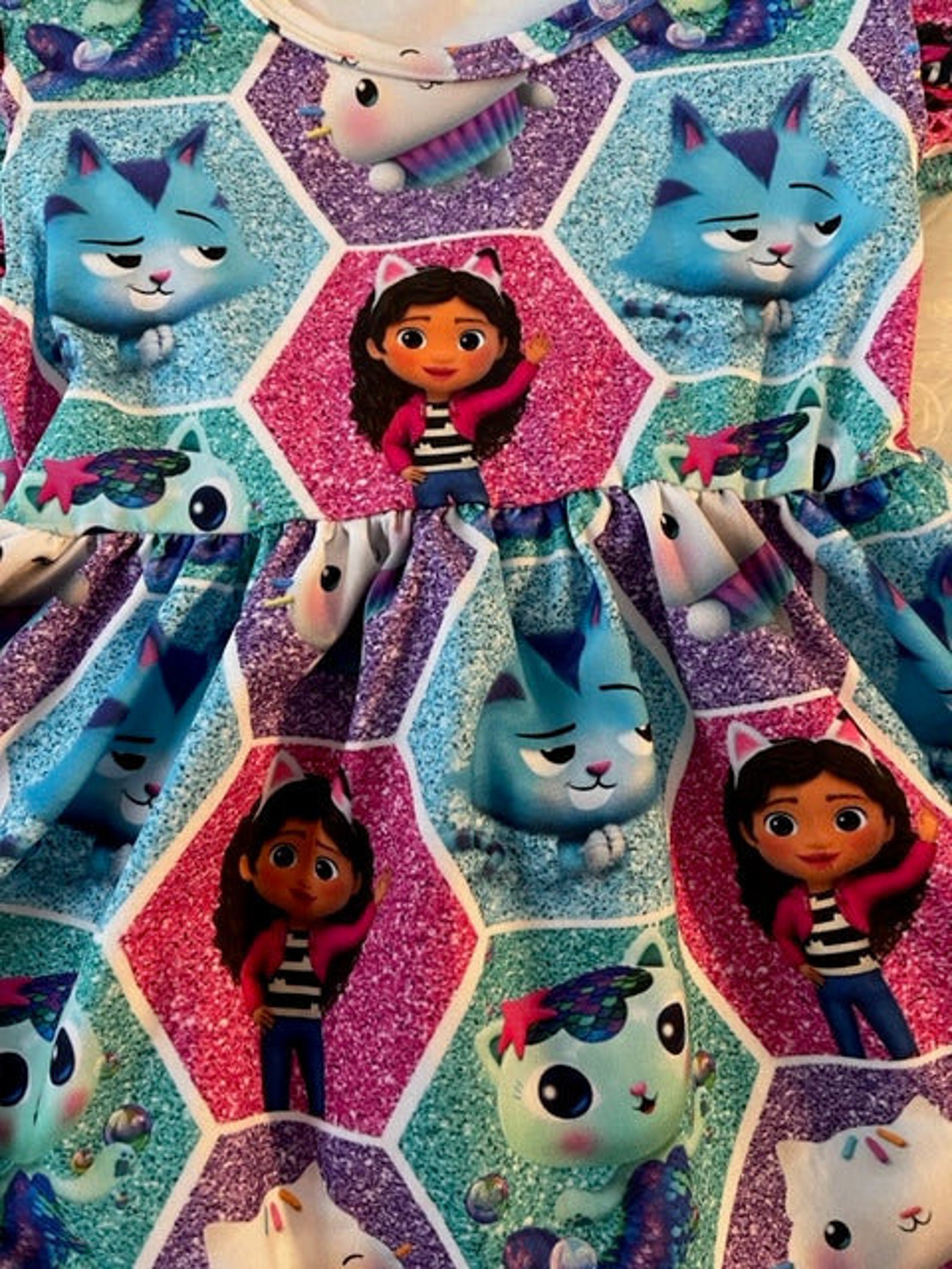 Gabby's Dollhouse Inspired Dress Hexagonal Pattern. Etsy