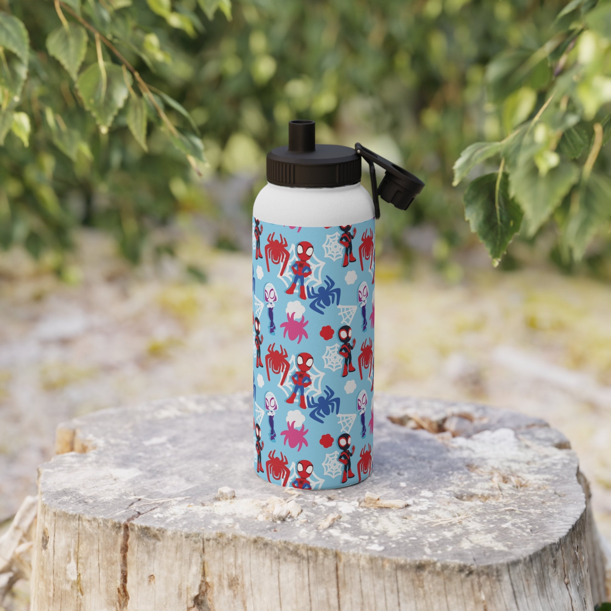 Discover Spidey inspired Stainless Steel Water Bottle スパイダーマン ステンレス鋼の水筒標準リッド、ファン記念品 誕生日 ギフト通販 Gifts