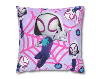 ghost Spidey Spun Polyester Square Pillow Case