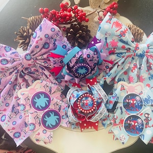 Spidey and Friends Bow clip