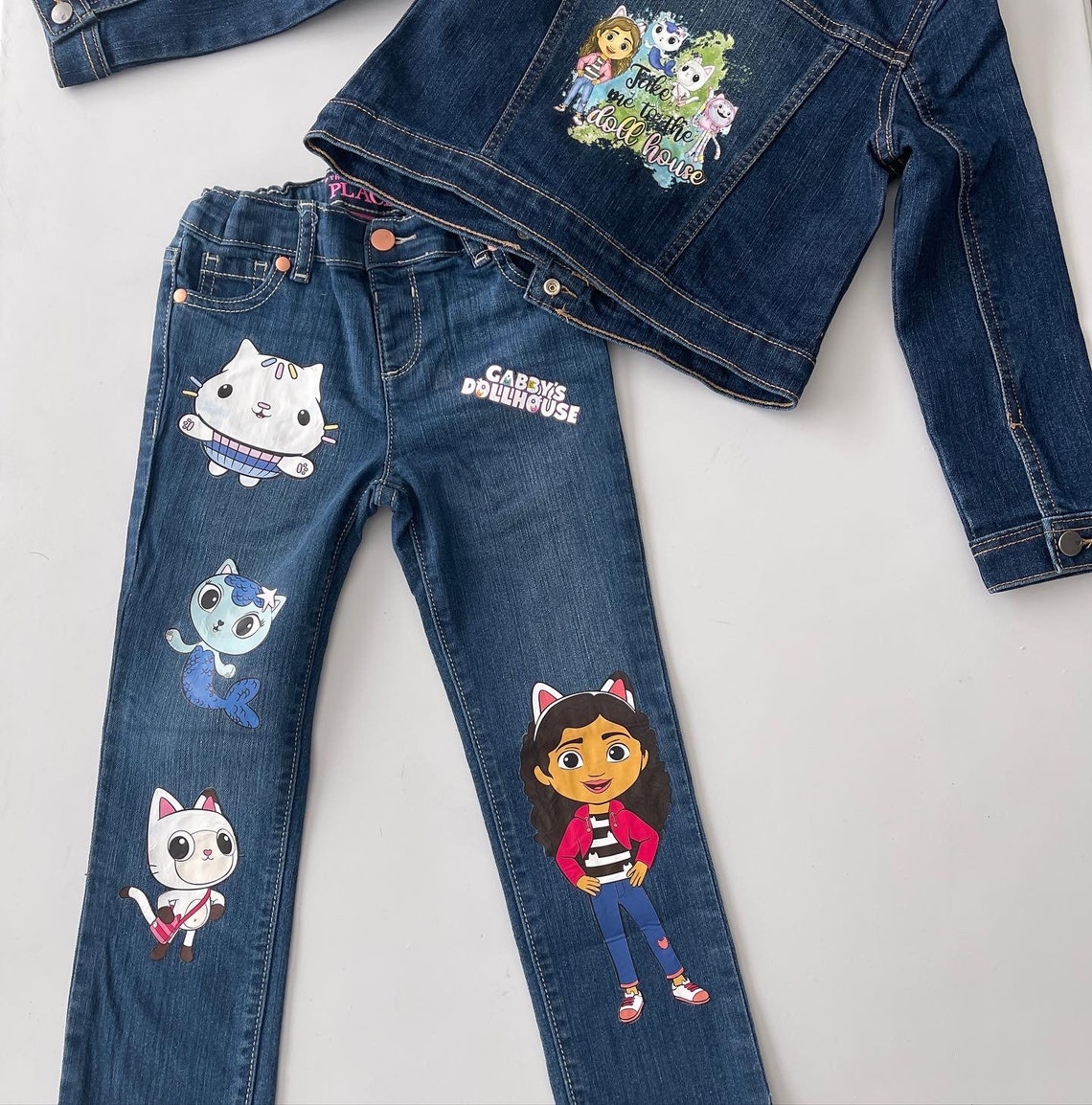 Gabby's Dollhouse Jeans & Jacket 5T Etsy Australia