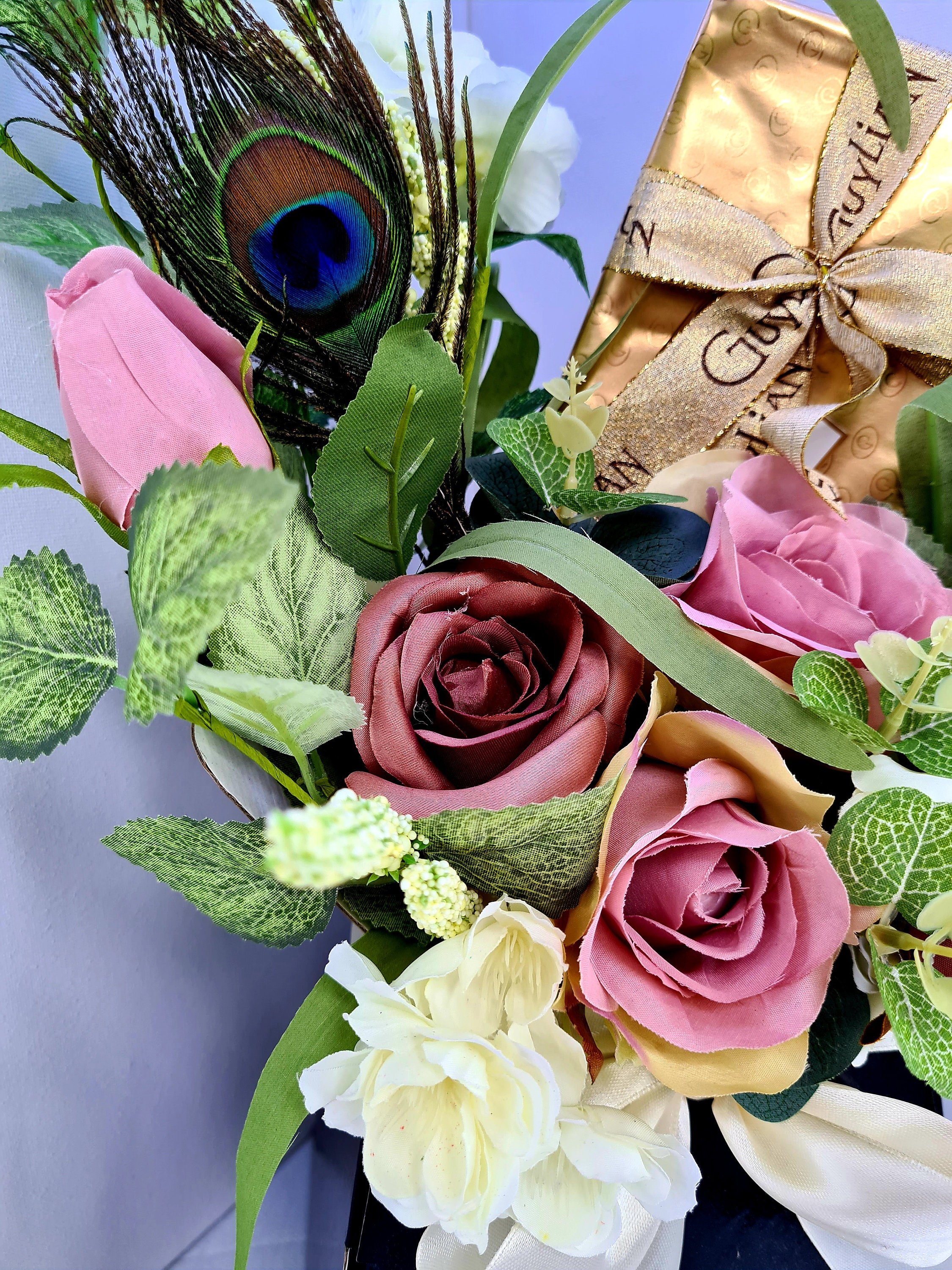 Kiki Handmade Realistic Faux Flower Bouquet Modern Hand Etsy