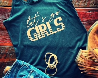 VAMOS CHICAS Camiseta sin mangas de música country
