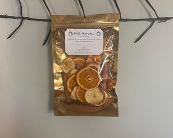 Fragancia natural para el hogar en olla a fuego lento con cosecha otoñal