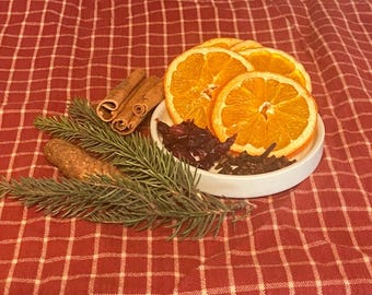 Fragancia natural para el hogar en olla a fuego lento para la mañana de Navidad