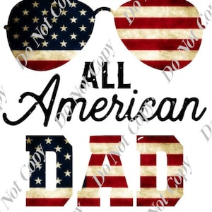 All American Dad PNG Digital Download