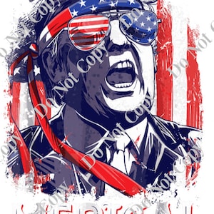 TRUMP MERICA PNG Digital Download