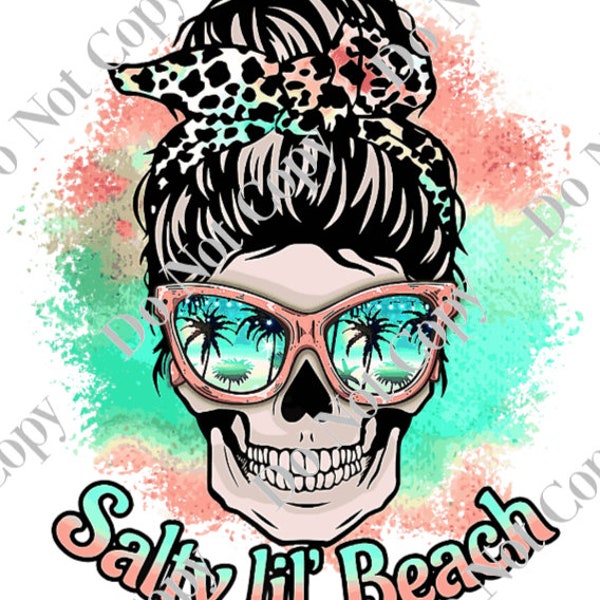 Salty Lil Beach PNG Digital Download