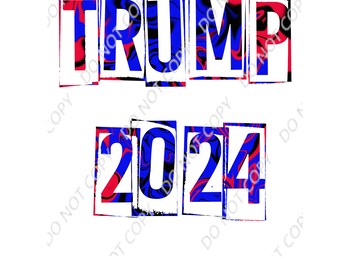 Trump 2024 PNG Digital Download