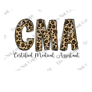 Certified Medical Assistant PNG Digital Download