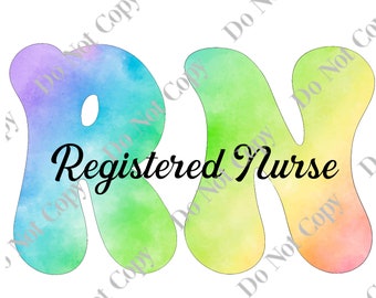 RN Registered Nurse PNG Digital Download