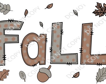Fall/ Falling leaves PNG Digital download