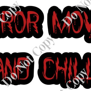 Horror Movies And Chill PNG Digital Download