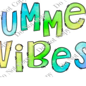Summer Vibes PNG Digital Download
