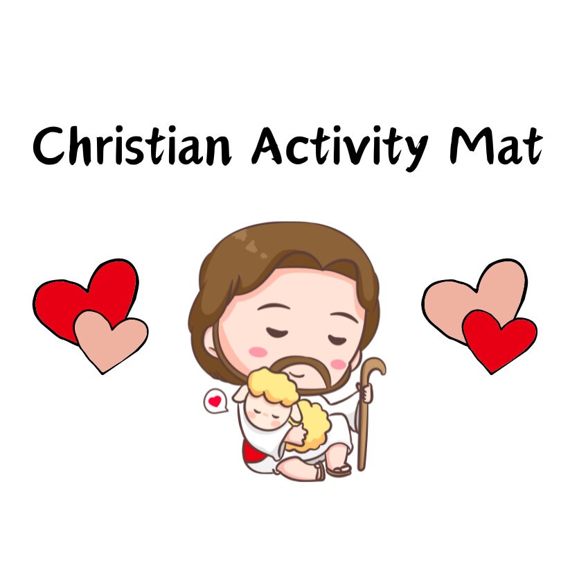 Christian Activity Mat Printable Kids Bible Worksheet Sunday School ...