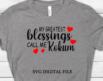 Kokum BLESSINGS| SVG|Indigenous svg|Native American svg|Cut File for| Cricut| Silhouette| Design Space|Digital Download|DIY svg| layered svg