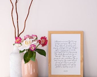 Motherhood Poem Print | Inspirational Wall Art (Digital Download)