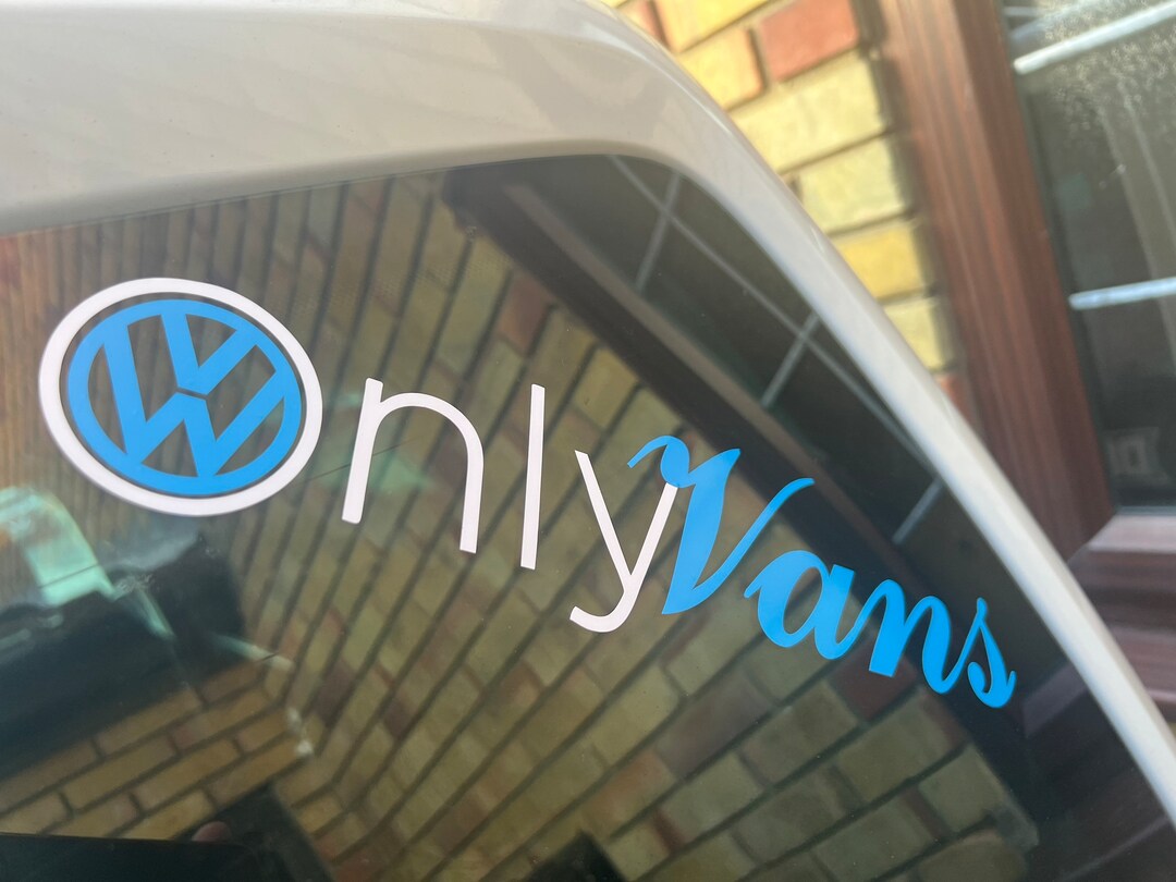 VW Only Vans Window Decal - Etsy