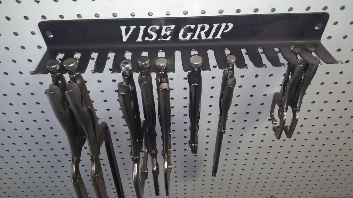 Hornbuilt Vise Grip Holder Vise Grip Storage Rack Wall Mount Holds 16 USA Etsy