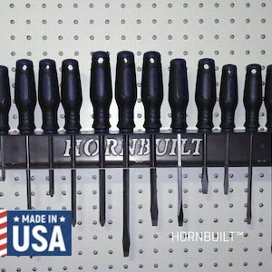 Hornbuilt screwdriver rack clean organization holds 12