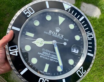 Rolex wall clock | Etsy Nederland
