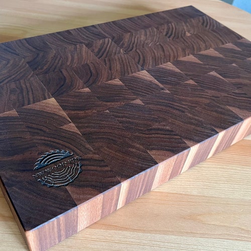 Custom Cutting Board Mahogany End Grain Butcher Block Etsy
