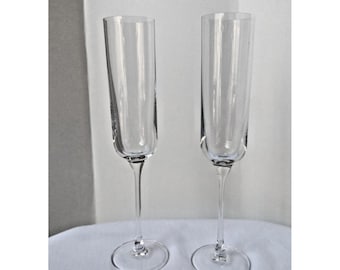 Elegantes copas de champán de cristal (juego de 2 Schott Zwiesel 10"