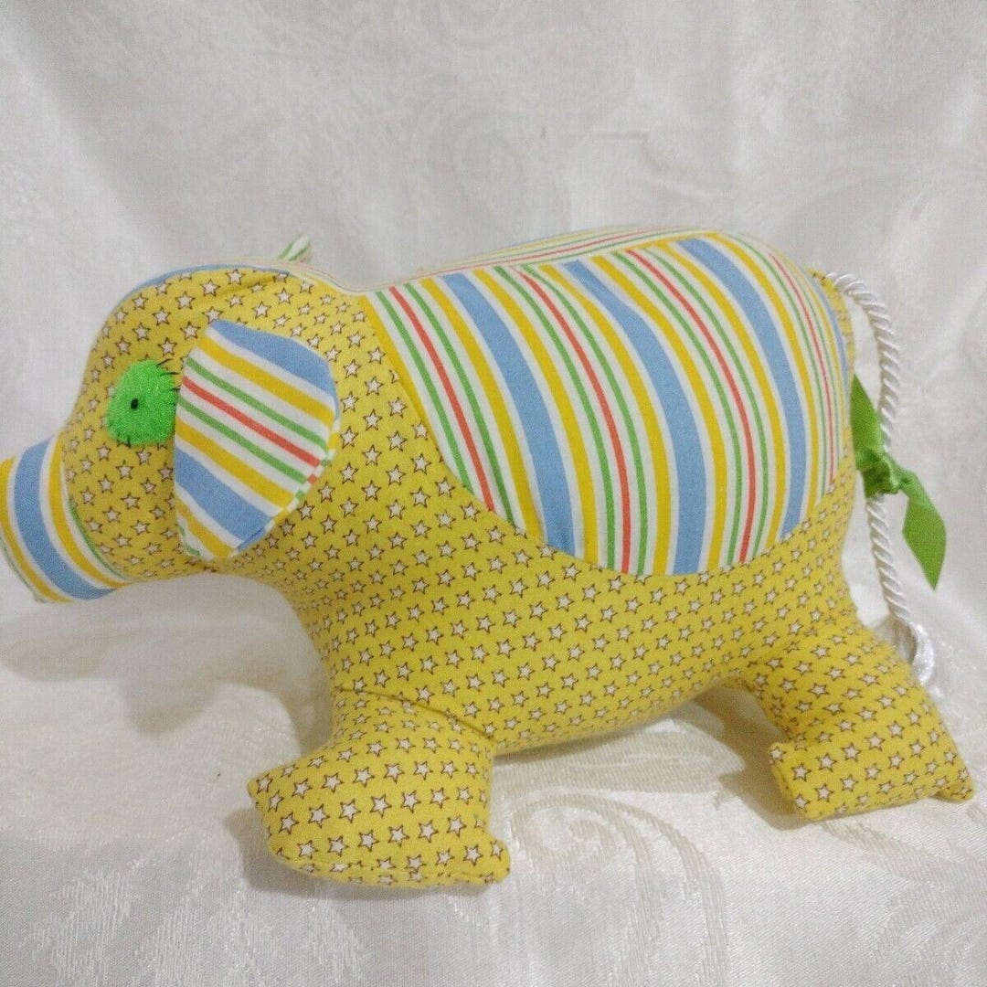 Handmade Rainbow Multi Color Plush Stuffed Animal 9