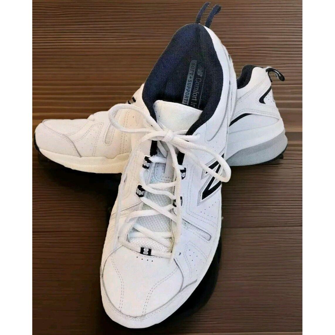 New Balance 608 White and Navy Men display picture 1