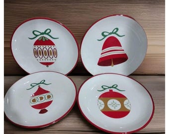 Martha Stewart Macys Christmas Dessert Plates 4