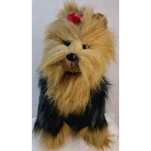 TY Yorkie Yorkshire Terrier Plush 1990 Stuff Animal Excellent Condition 13&quot;
