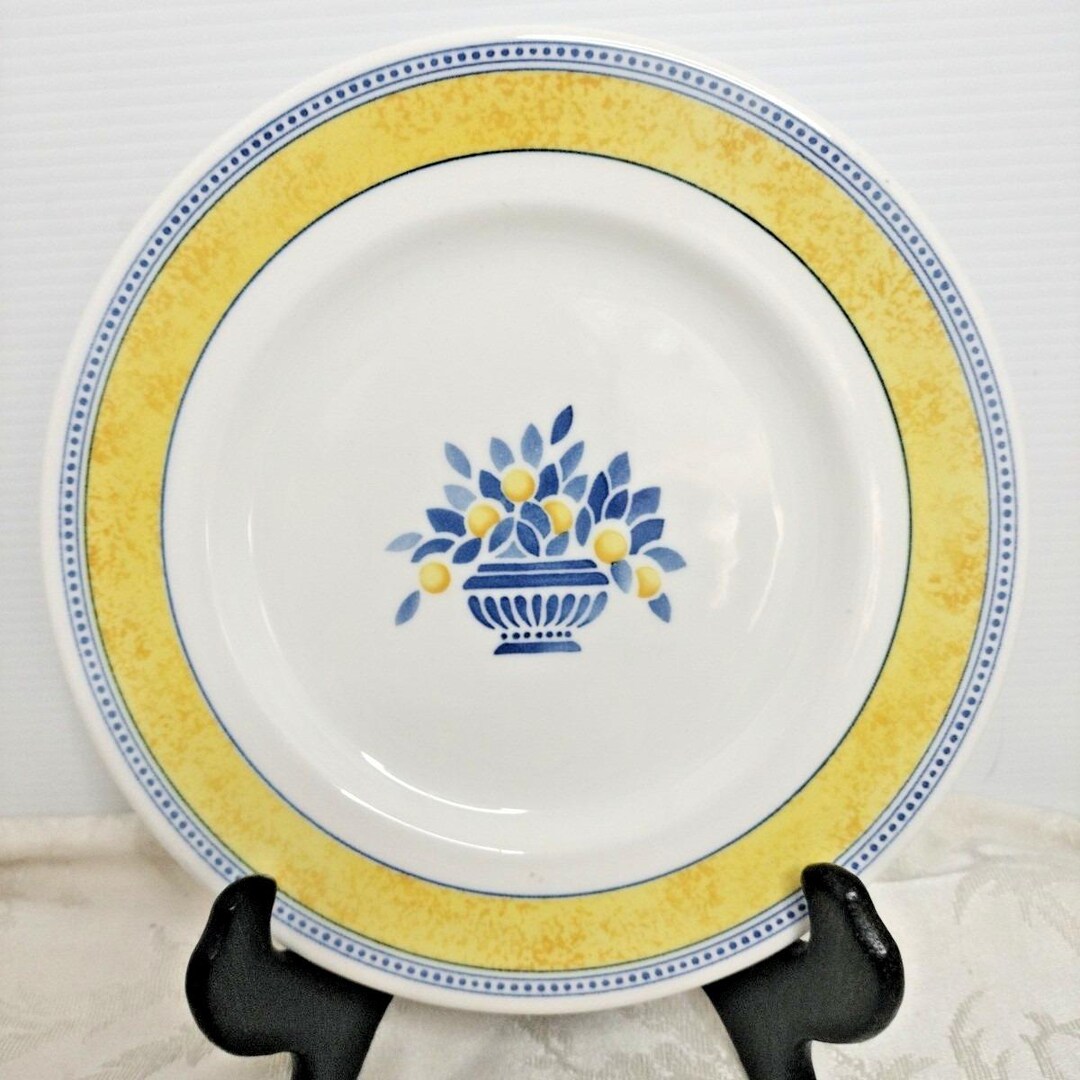Johnson Brothers England Jardiniere Yellow Four (4) Salad Plates
