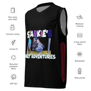 Recycled unisex basketball jersey