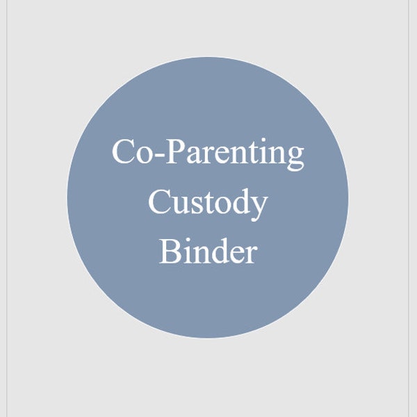 Custody Binder Etsy