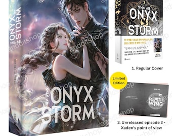 Onyx Storm 1-2 & Fourth Wing, Iron Flame 1-2 Set (korean Edition