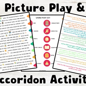 Nicene Creed Activity Pack Memorization Activities for Christian ...