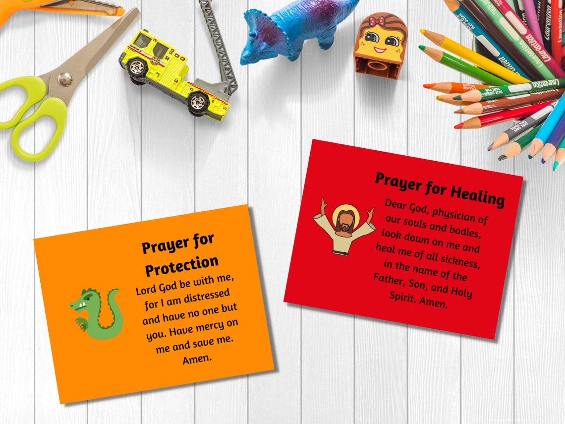 Orthodox Prayer Cards for Kids Christian Orthodox Prayer - Etsy