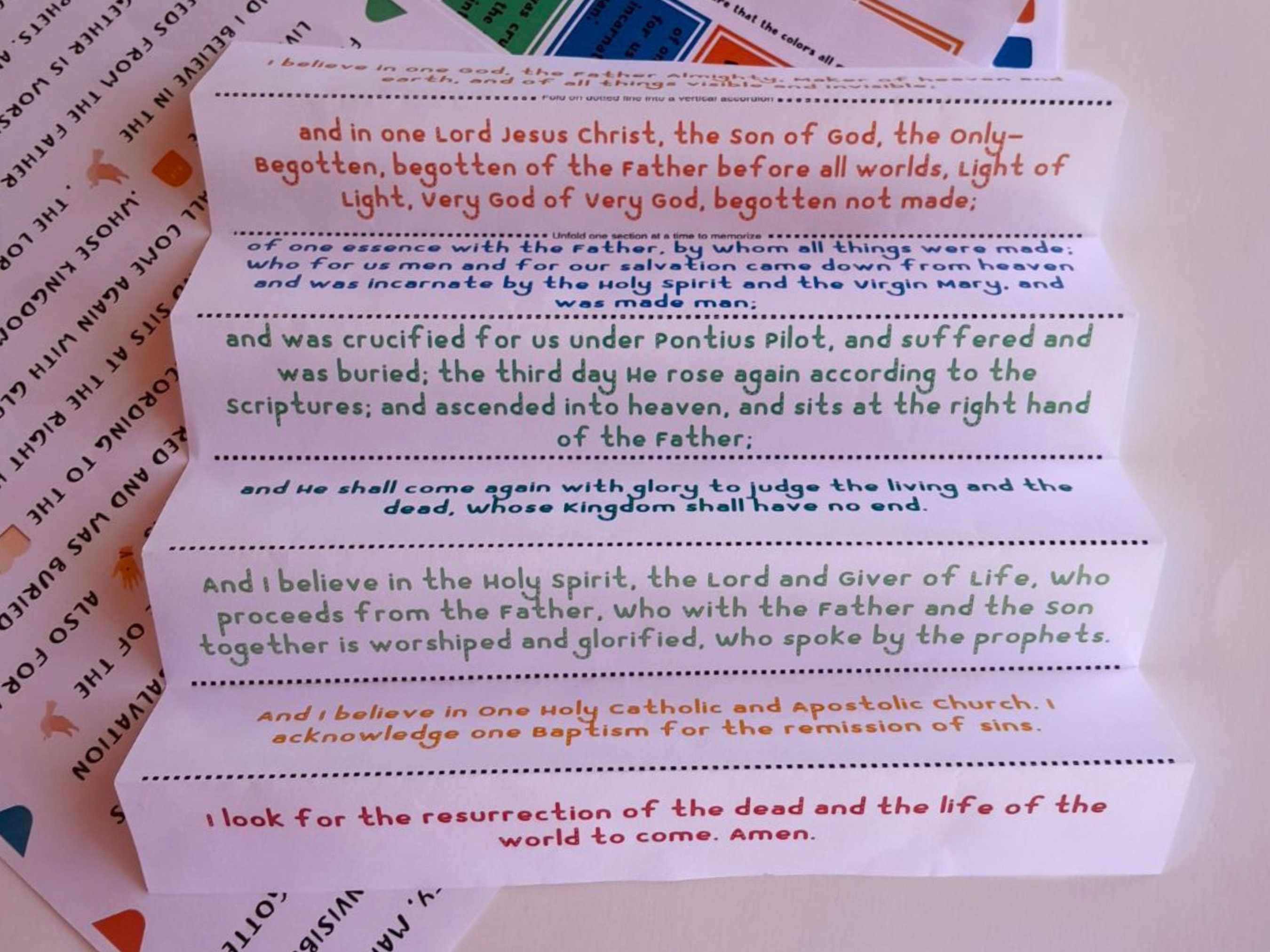 Nicene Creed Activity Pack Memorization Activities for Christian ...