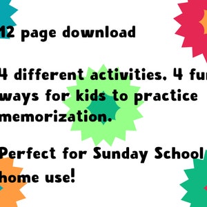 Nicene Creed Activity Pack Memorization Activities for Christian ...