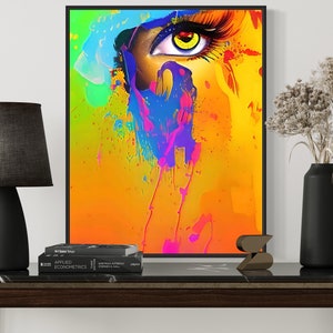 Eye abstract Art, Digital Download, 300 DPI, Home Decor