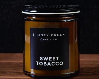 Sweet Tobacco Candle | Honey Tobacco Scent | Warm Tobacco Candle