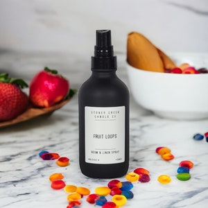 Fruit Loops, Cereal, Breakfast, Cartoons, Citrus, Room Spray, Fragrant, Sweet, Dessert, 4oz Glass Bottle, Car Spray, Linen Spray, Kitchen