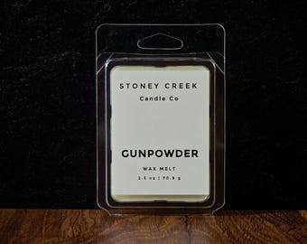 Gunpowder Wax Melts | Smoky Wax Melts | Strong Scent | Wax Melts for Men