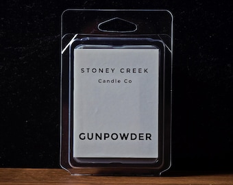 Gunpowder Wax Melts | Smoky Wax Melts | Strong Scent | Wax Melts for Men